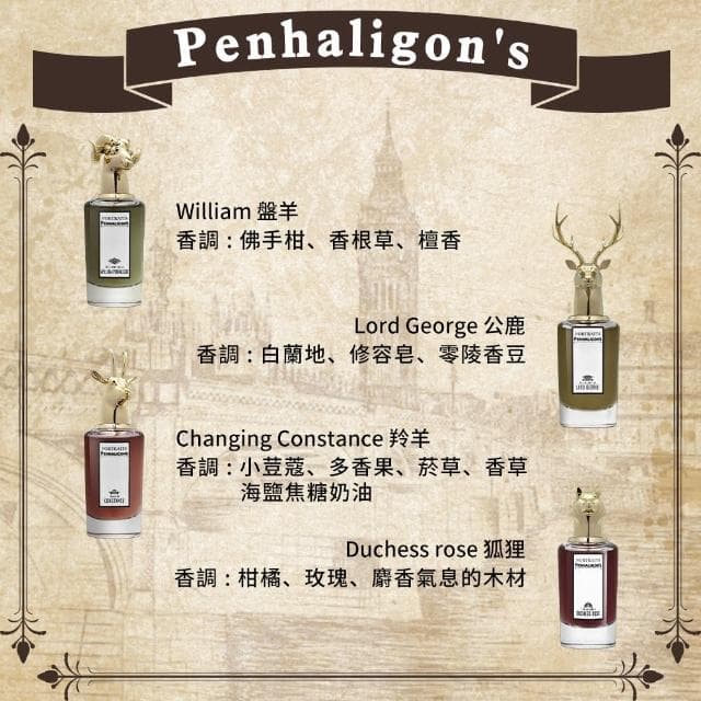 【PENHALIGON’S 潘海利根】公鹿/狐狸/龍首 淡香精 75ml(國際航空版)