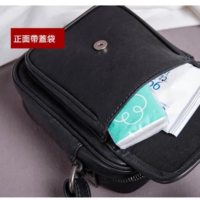 【LEEHER】斜背包/真皮包包 /日本包包/牛皮側背包/情侶包包/男生禮物/时尚迷你小包/手機包/攜便包/時