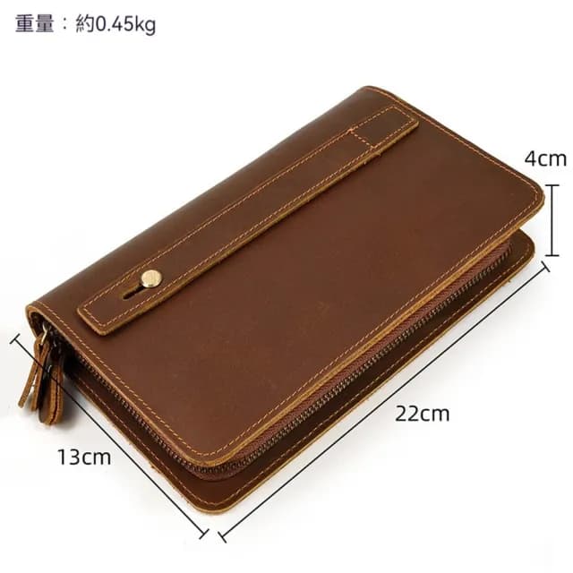 【LEEHER】男士手拿錢包/牛皮手機包/手抓包/送長輩男友/生日禮物/大容量手拿錢包