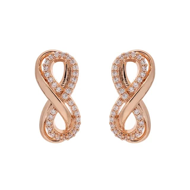 【SWAROVSKI 施華洛世奇】Hyperbola 玫瑰金耳環(限 量 出 清)