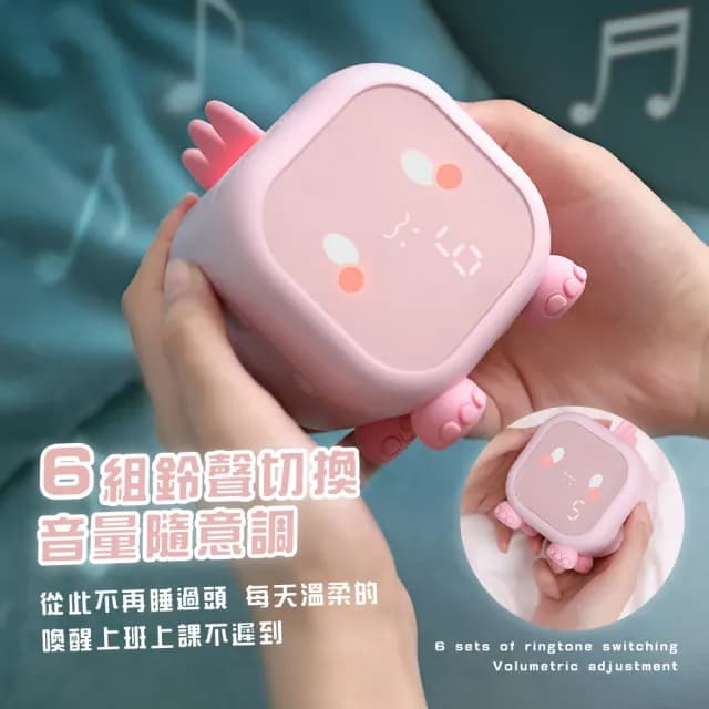【創意報時】LED智能六組鈴聲恐龍鬧鐘(鬧鈴 小夜燈 時鐘 學生 上班 可愛 英語報時 溫度計 電子鐘 禮物)