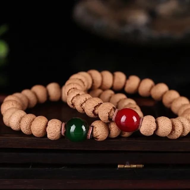 【LEEHER】蓮花菩提子 送長輩 求好運長智慧 招財 避邪手鍊 送男生 禮物 佛珠手鍊 開運手鍊
