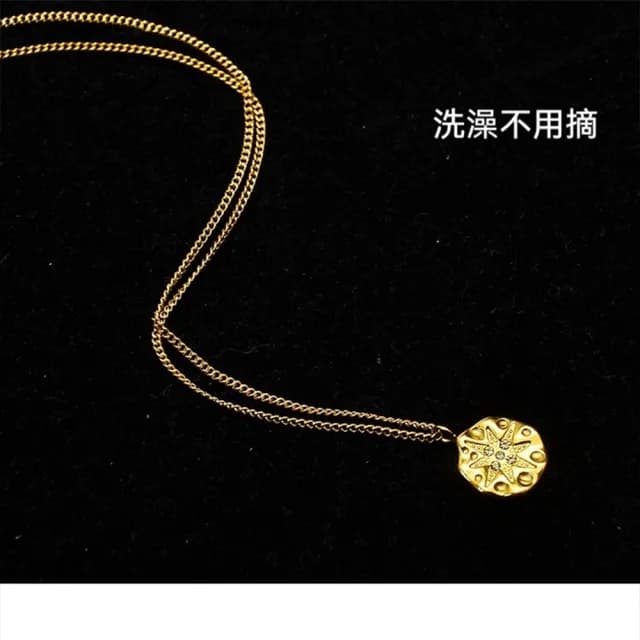 【KT DADA】18k金項鍊 簡約項鍊 芒星項鍊 項鍊 鎖骨鏈 閨蜜項鍊 生日禮物 星星項鍊 INS項鍊 金