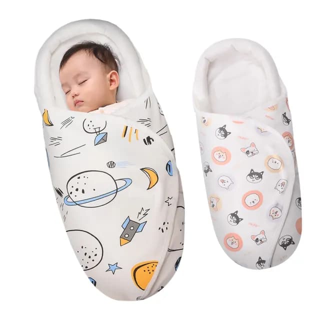 【Jonyer】新生兒U型枕邊護頭包巾 純棉繈褓包巾 嬰兒睡袋 寶寶防驚跳包被 交換禮物