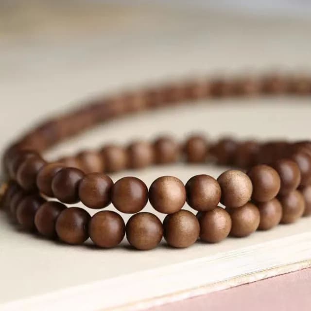 【LEESA】老山檀香手珠 串珠手鍊 玉手鍊 老山檀香開運手鍊 平安手鍊 細手鍊 長輩禮物 和田