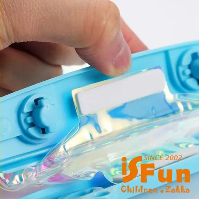 【iSFun】情人節禮物 夏日戲水＊果凍鐳射漂浮氣囊透明手機防水保護套(自選色+隨機色)