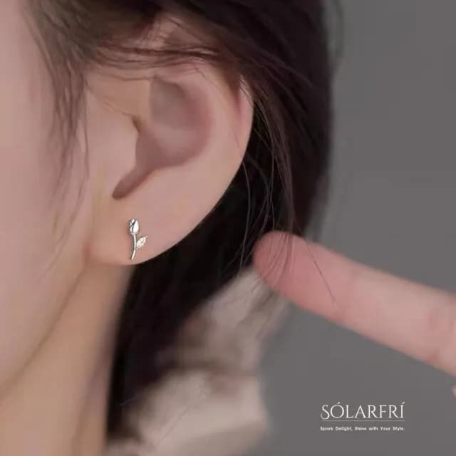 【SOLARFRi】銀針耳環｜閃耀輕奢小眾款親膚低敏 附品牌禮盒包裝(閨蜜情人女友母親老婆禮物)