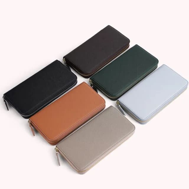 【LEESA】雙11 皮夾\長皮夾\拉鍊零錢包\招財錢包\拉鍊長夾\女用長夾\韓國錢包\零錢包\拉鍊錢包\