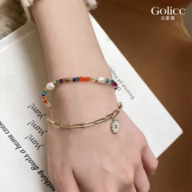 【Golicc】手鍊 波西米亞風 串珠鍊(七夕 情人節 生日 手環 手繩 首飾 飾品 禮物)