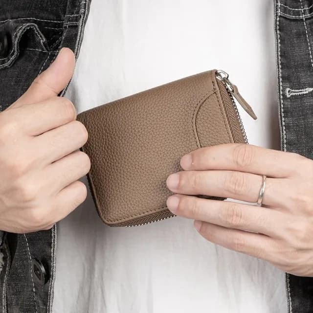 【LEEHER】雙11 零錢包/錢包/牛皮錢包/真皮包包 短夾/皮夾/錢包男/拉鍊零錢包/禮物/包包/卡夾零