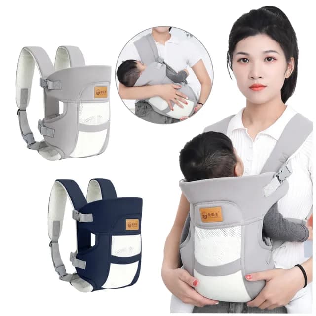 【Jonyer】多功能透氣嬰兒雙肩背帶 嬰兒外出前抱式揹巾 新生兒背巾 交換禮物(四季通用)