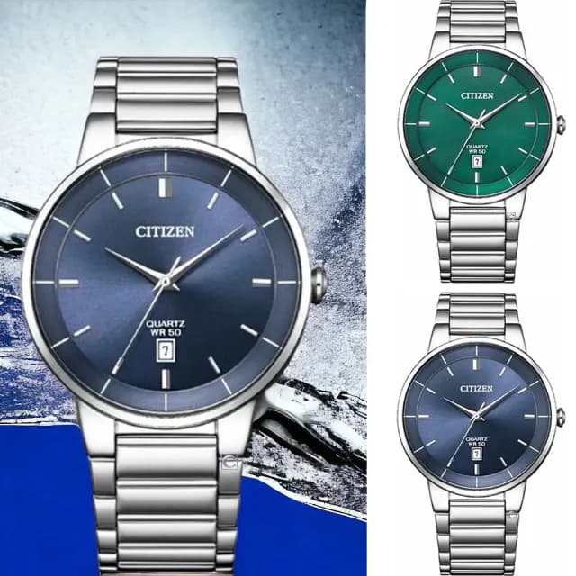 【CITIZEN 星辰】指針錶 日期 不鏽鋼 手錶 男錶 禮物 推薦(BI5120-51L.BI5120-51X)