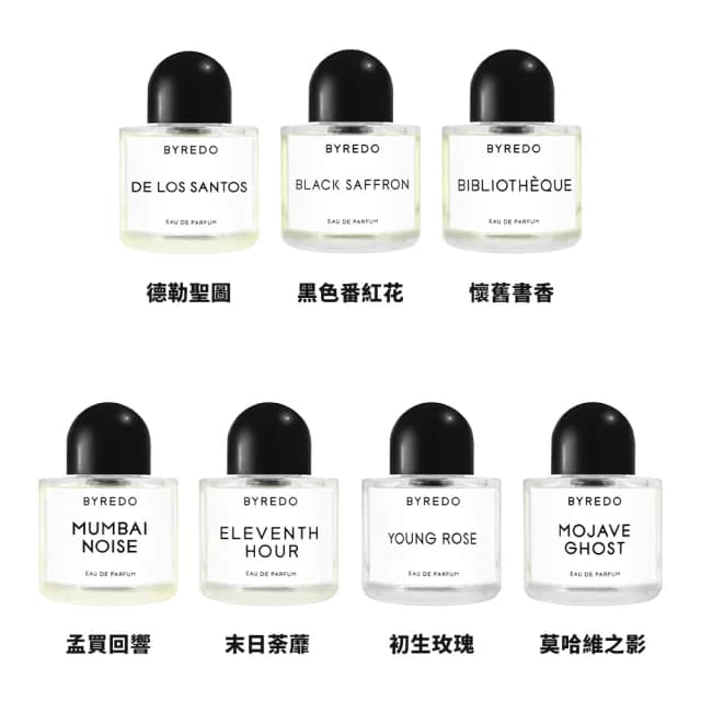 【BYREDO】淡香精 50ml(無人之境/返璞歸真/吉普賽之水/鬱金香/春日花序/末日荼蘼/德勒聖圖-國際航空版/交)