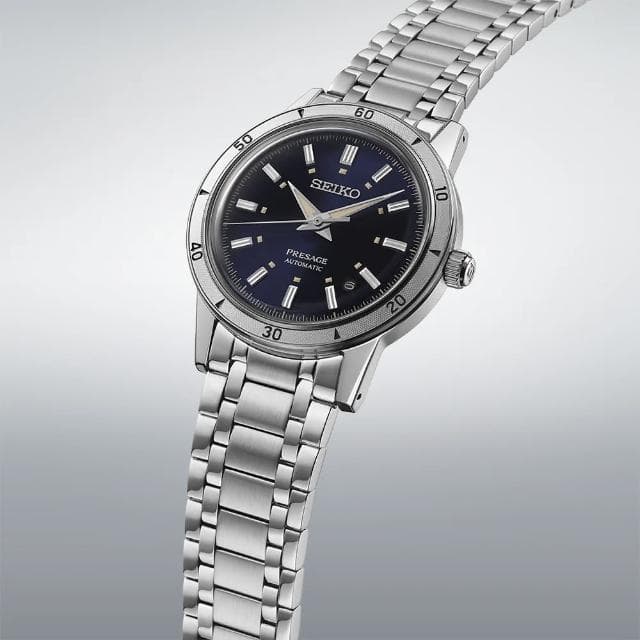 【SEIKO 精工】PRESAGE系列 Style60’s 復古風 機械腕錶 母親節 禮物 推薦(SRPL07J1/4R35-06H0B)