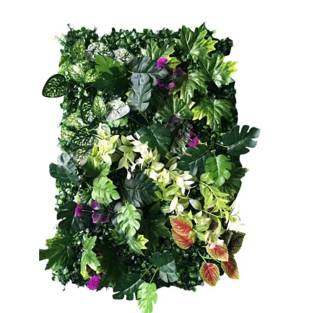 【POKO】仿真植物牆 60*40cm 園藝造景(綠植牆 植栽墻 景觀裝飾 仿真花 園藝花牆 植物牆)