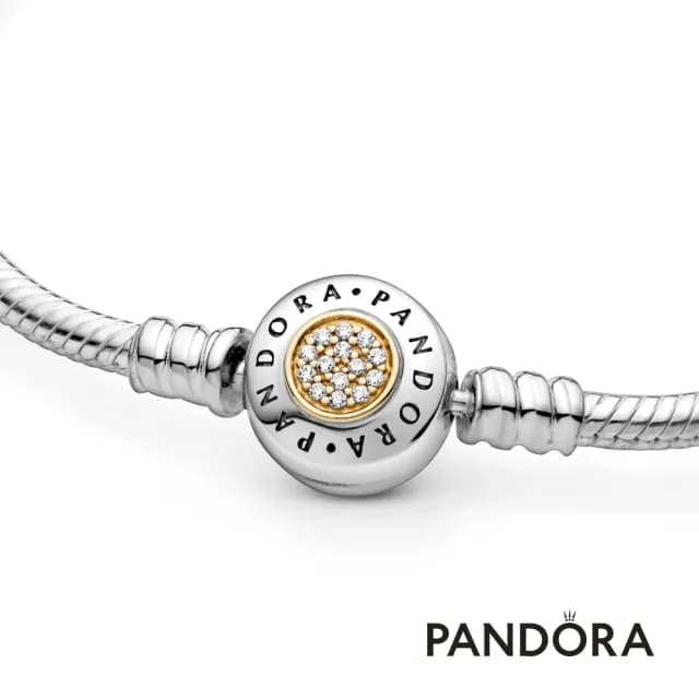 【Pandora 官方直營】Moments經典雙色手鏈-絕版品