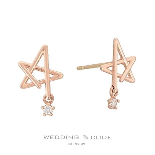 【WEDDING CODE】14K金 鑽石耳環 TME2274(限量 母親節 現貨)