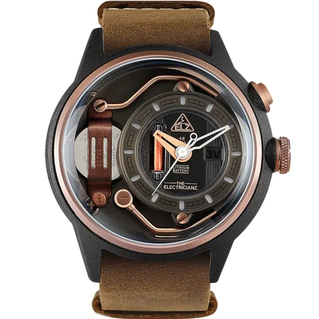 【THE ELECTRICIANZ】發電機 Nylon Mokaz Nato 45mm獨家電路發光手錶(ZZ-A1C/02-NLC)