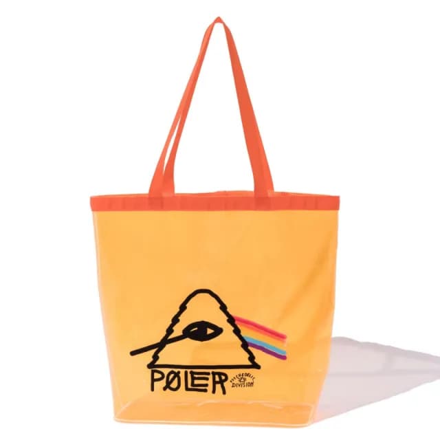 【POLER STUFF】情人節禮物 日本限定 POLER PVC POOL BAG 防水包 托特包 / 輕便袋收納包(橘色)
