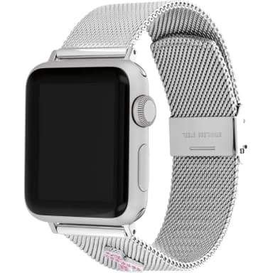 【COACH】Apple Watch 錶帶 38/40/41mm 適用 粉紅色水晶絲帶 米蘭錶帶 禮物 送禮(不含手錶)