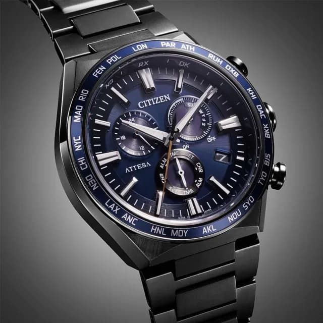 【CITIZEN 星辰】GENTS系列 電波對時 萬年曆 光動能腕錶 父親節 禮物 送禮 推薦(CB5967-66L)