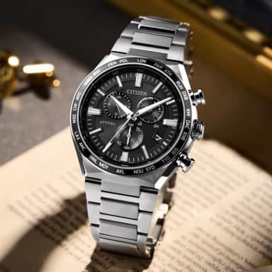 【CITIZEN 星辰】GENTS系列 電波對時 鈦金屬 光動能計時腕錶 畢業禮物 送禮 推薦(CB5966-69E)