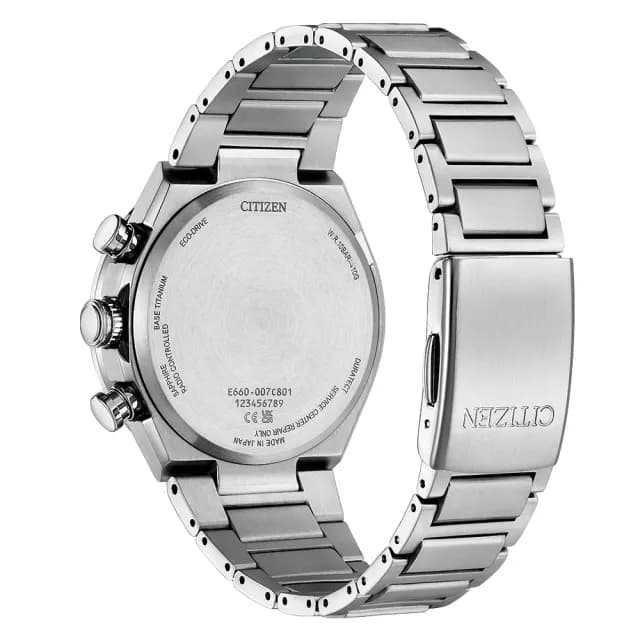 【CITIZEN 星辰】光動能鈦金屬 萬年曆電波錶 41.1mm(CB5966-69E 禮物推薦)