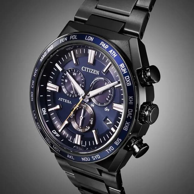 【CITIZEN 星辰】官方授權 光動能鈦金屬 萬年曆電波錶 41.1mm(CB5967-66L 禮物推薦)