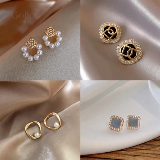 【Golicc】精緻氣質耳環 精選合輯(七夕 情人節 生日 飾品 耳釘 耳飾 耳墜 禮物)
