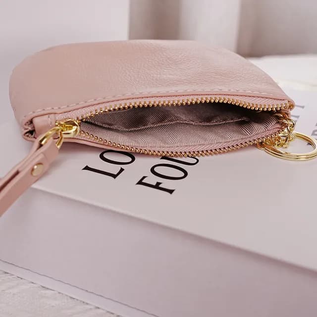 【MoonDy】雙11 包包 牛皮皮包 錢包 拉鍊錢包 零錢包 真皮包包 錢包 牛皮錢包 拉鍊小錢包 零錢