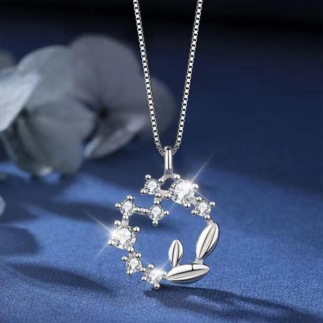 【LEESA】花環項鍊\純銀項鍊\閨蜜項鍊\鎖骨鏈\造型項鍊\高級飾品\短項鍊\女朋友生日禮物\送禮\純銀飾品