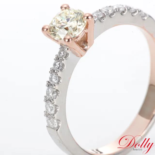 【DOLLY】0.50克拉 求婚戒完美車工鑽石戒指-006(情人節 交換禮物首選)