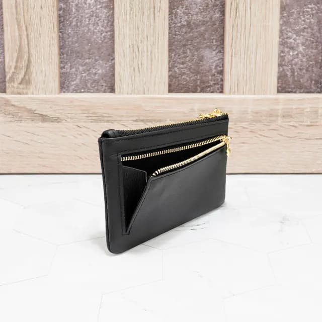 【OMC】雙11 真皮 簡單生活軟牛皮卡片鑰匙零錢包4024(真皮包包 9色任選)