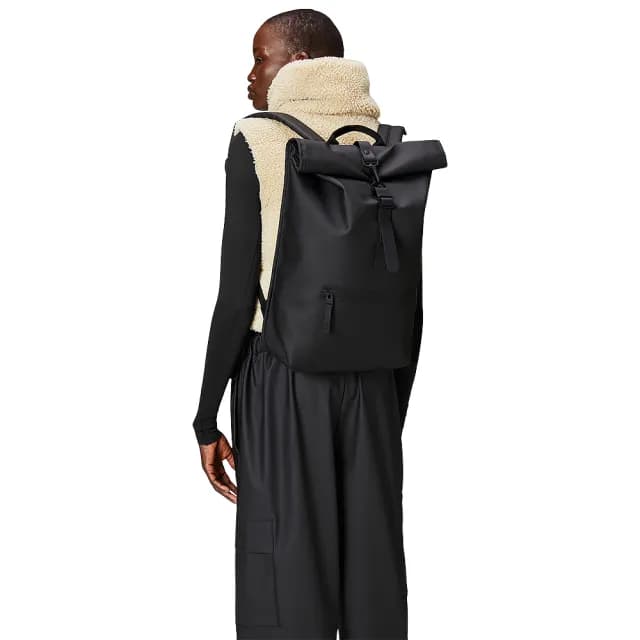 【Rains】捲蓋式防水後背包 筆電包 Rolltop Rucksack 系列 禮物 送禮 推薦(多色任選一款)