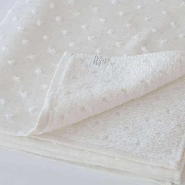 【KONTEX】日本有機棉自然圓點長毛巾浴巾- 3色(100% 日本製)