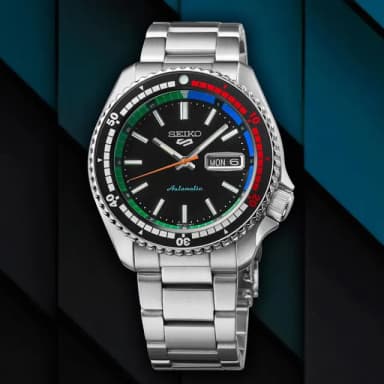【SEIKO 精工】霹靂舞國手 孫振配戴款 5 Sports 55周年SKX機械錶 母親節 送禮 禮物(SRPK13K1/4R36-15D0D)