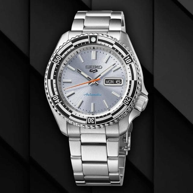 【SEIKO 精工】霹靂舞國手 孫振配戴款 5 Sports 55周年SKX機械錶 母親節 送禮 禮物(SRPK09K1/4R36-15E0N)