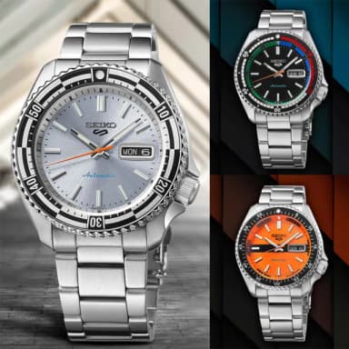 【SEIKO 精工】霹靂舞國手 孫振配戴款 5 Sports 55周年SKX機械錶 母親節 送禮 禮物(任選一款)