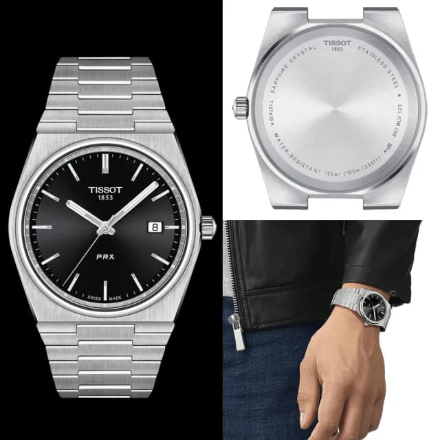 【TISSOT 天梭 官方授權】PRX系列 40 205 復古男錶 多色可選 手錶(T137410110)