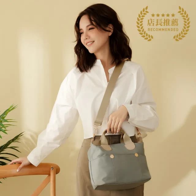 【Kiiwi O！官方直營】情人節禮物 小資必備質感雙層尼龍包系列任選(防水包 手機 防潑 斜背包 包包 收