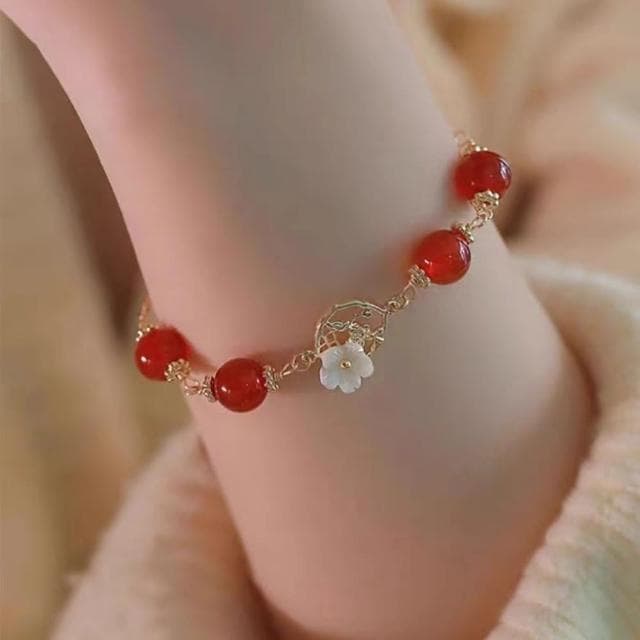 紅袖海棠花手鍊(手鍊手環 情侶情人節生日禮物)