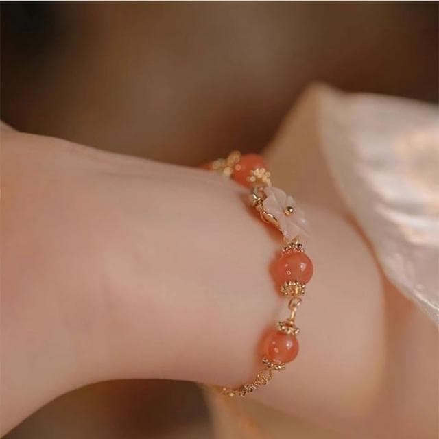 紅袖海棠花手鍊(手鍊手環 情侶情人節生日禮物)