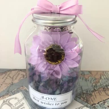 【A-ONE 匯旺】太陽花 香皂花 永生花束 情人節 生日禮物 畢業 伴娘禮 婚禮小物 婚禮小物 塑膠瓶花罐