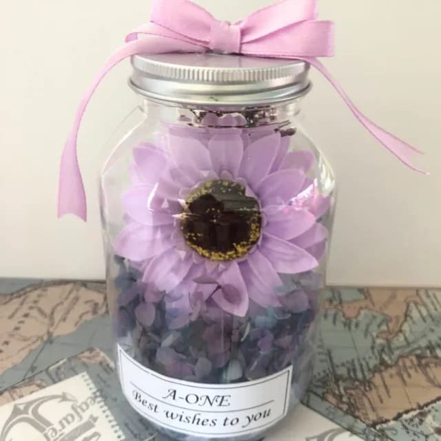 【A-ONE 匯旺】太陽花 香皂花 永生花束 情人節 生日禮物 畢業 伴娘禮 婚禮小物 婚禮小物 塑膠瓶花罐