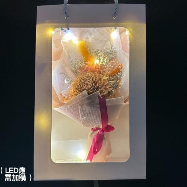 【A-ONE 匯旺】韓系花束 小花束 索拉永生花束 不凋花束 乾燥花藝 太陽玫瑰 永生玫瑰花束 畢業禮物