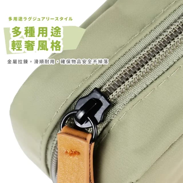 【隨身攜帶】父親節禮物 日系簡約尼龍口紅小方包(耳機包 收納包 生理包 衛生棉 便攜 小包 手拿