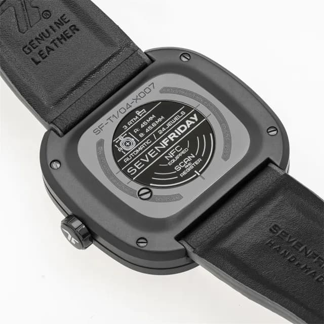 【SEVENFRIDAY】限定發行版超酷黑 T系列機械錶-45mm 送禮 禮物 推薦(T1/04)