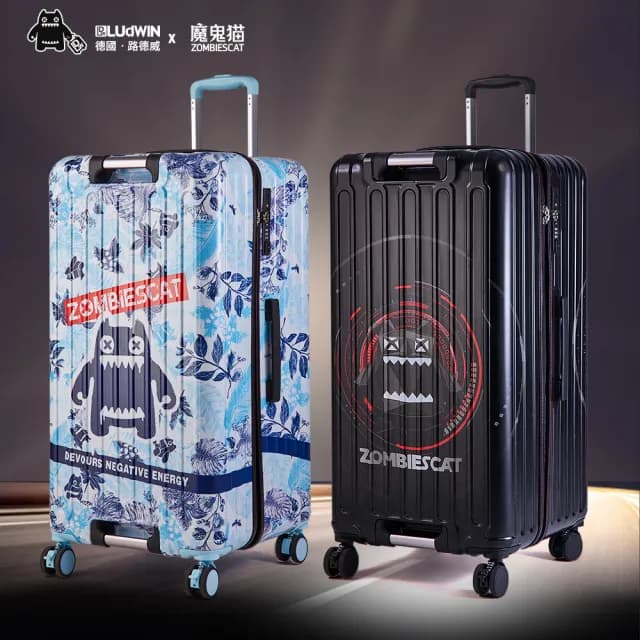 【LUDWIN 路德威】德國設計款30吋運動胖胖箱防爆拉鍊行李箱(PC含量高箱體較軟/撞擊延展彈力高)