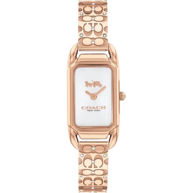 【COACH】Cadie 長方形C字錶帶女錶-17.5 x 28.5mm 禮物 送禮 手錶(CO14504197)