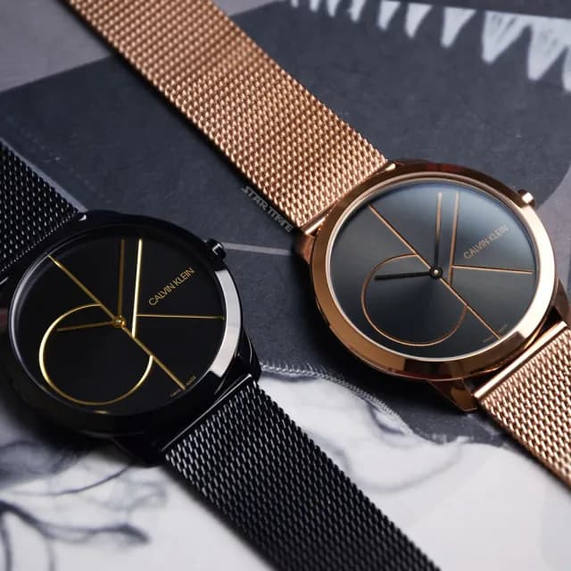 【Calvin Klein 凱文克萊】minimal系列 CK 簡約米蘭帶錶 手錶 對錶 情侶錶  雙11(共8款)